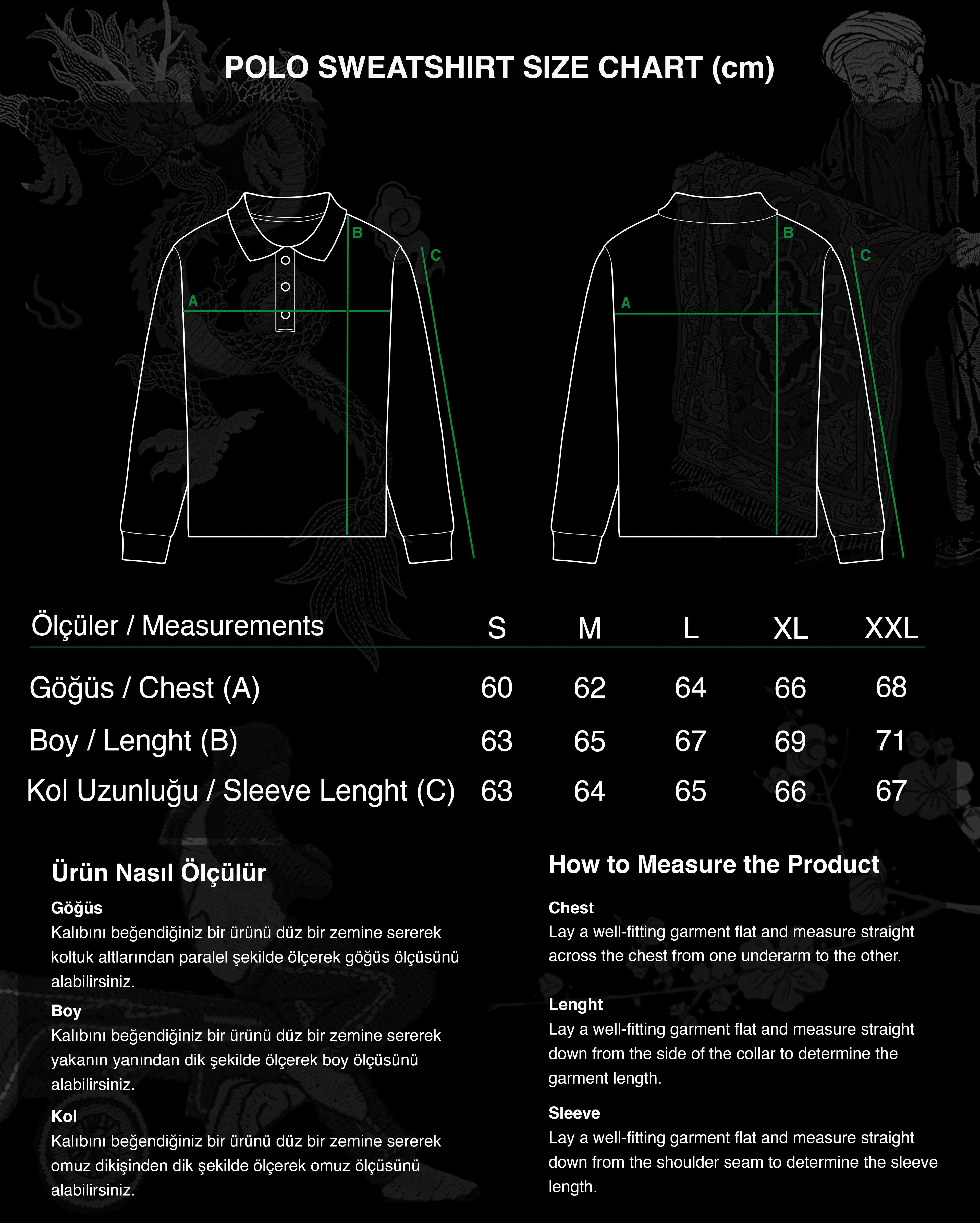 SKY PRAYER POLO SWEATSHIRT