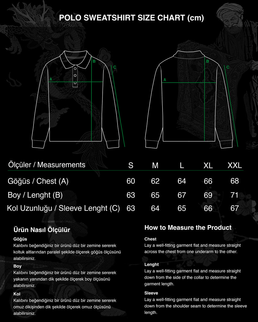 SKY PRAYER POLO SWEATSHIRT