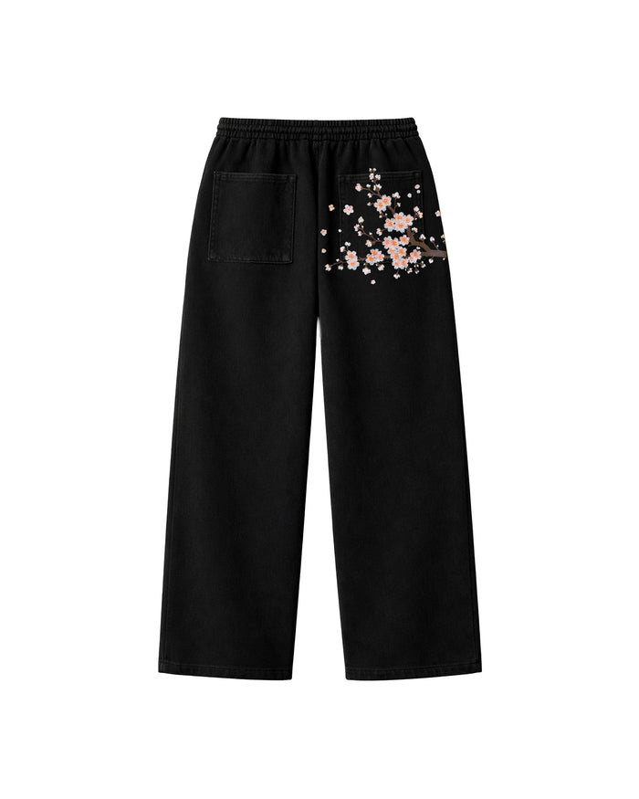 Sakura Baggy Eşofman Altı – arkadan görünüm | Voyant Apparel