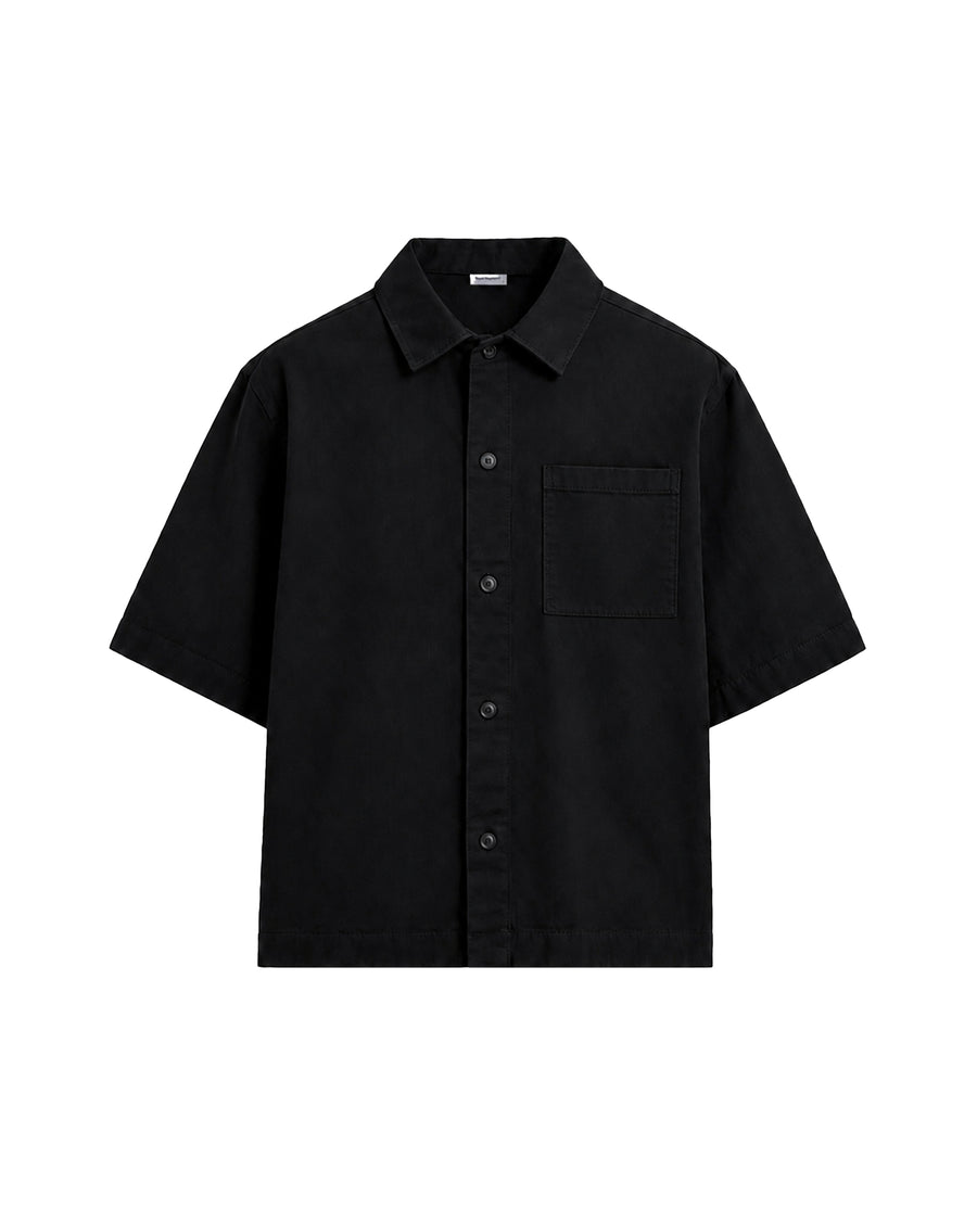 Sakura Gömlek - Siyah – önden görünüm | Voyant Apparel