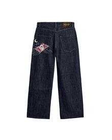 Sky Prayer Raw Denim jean – önden görünüm | Voyant Apparel