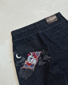 Sky Prayer Raw Denim jean – arkadan görünüm | Voyant Apparel
