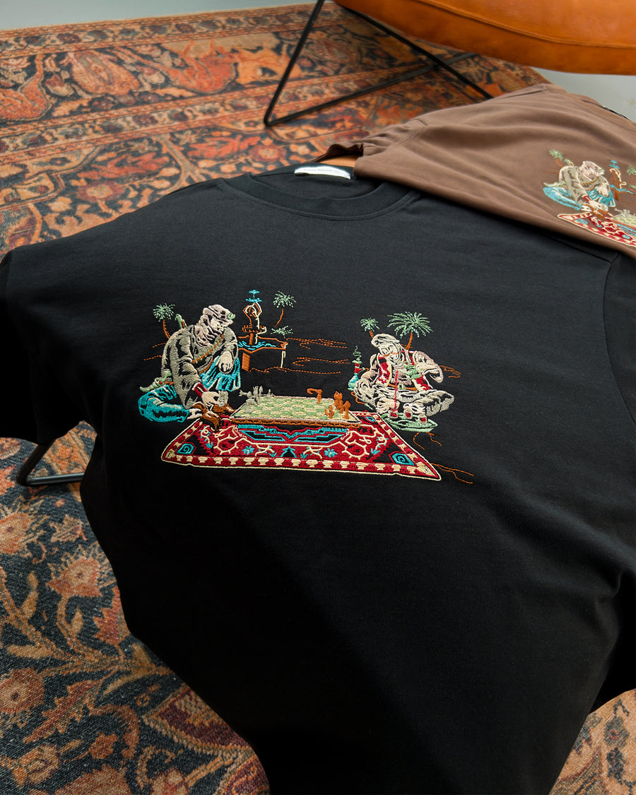 Chess V2 T-Shirt - Si̇yah