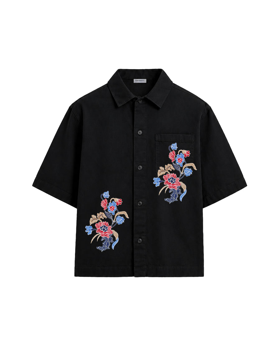 FLORAL BOXY GÖMLEK