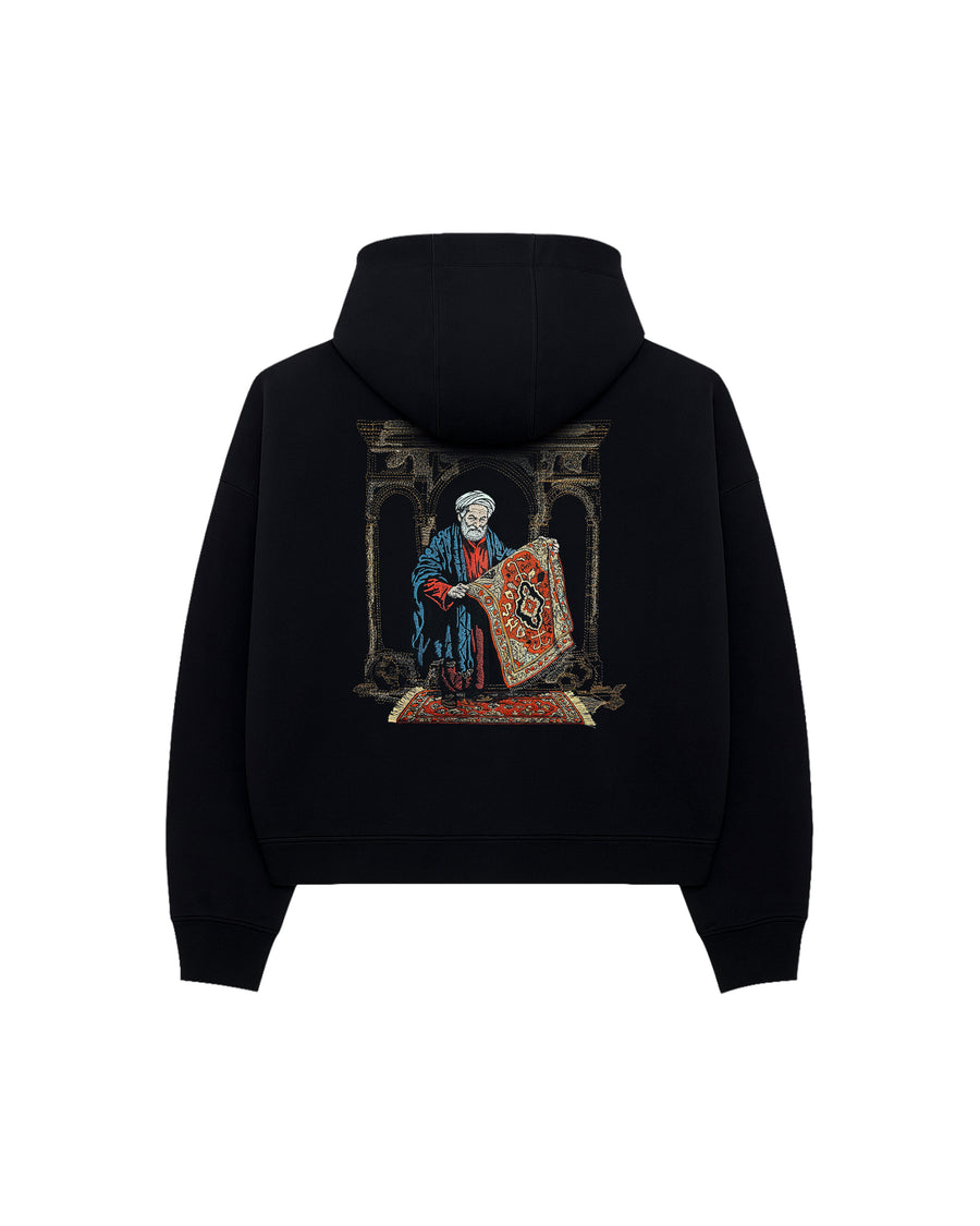 The Hodja Zip-Up fermuarlı sweatshirt – önden görünüm | Voyant Apparel