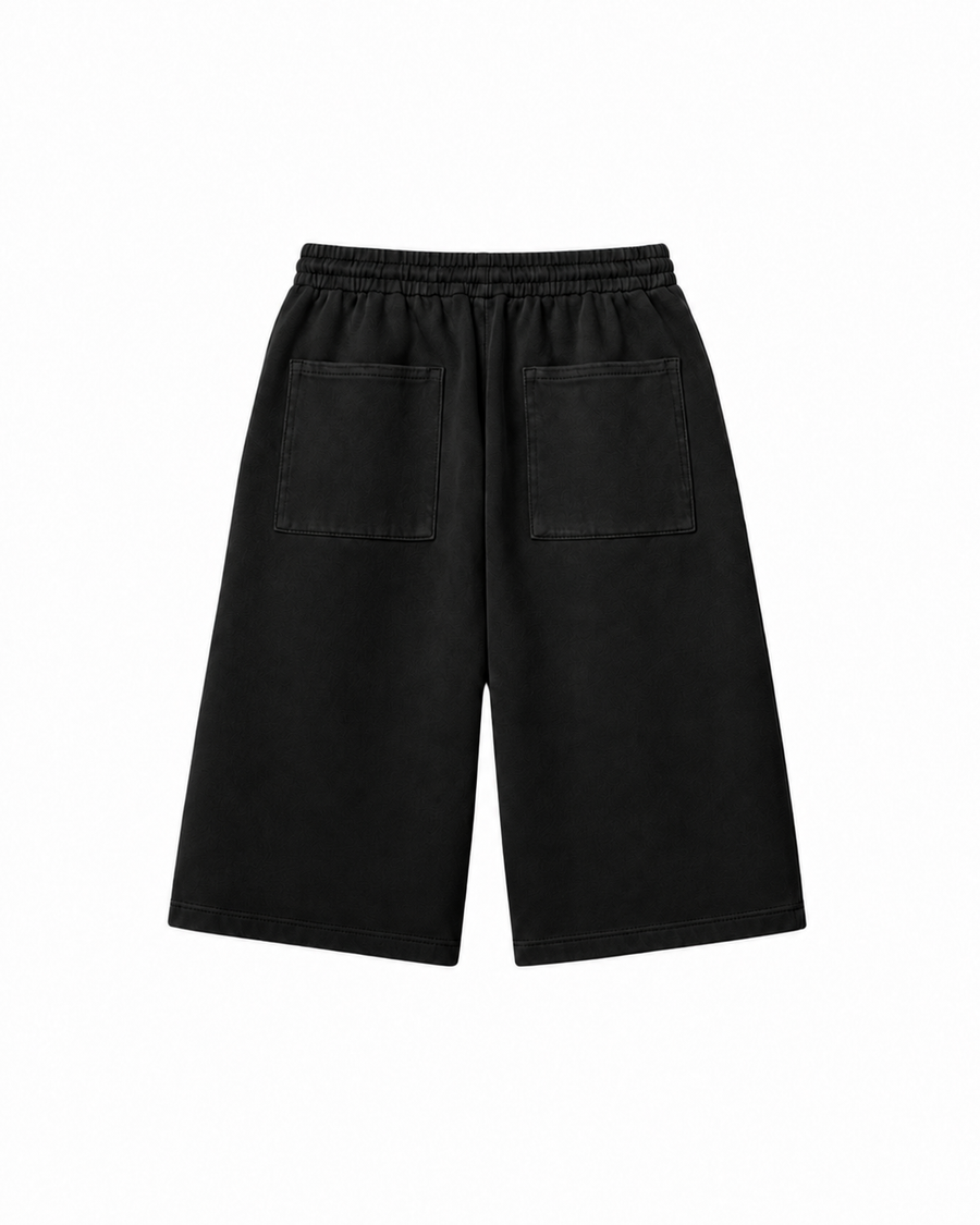 Basic Baggy Şort - Siyah