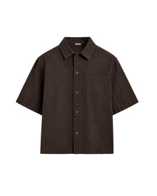 Sakura Gömlek - Kahverengi – önden görünüm | Voyant Apparel