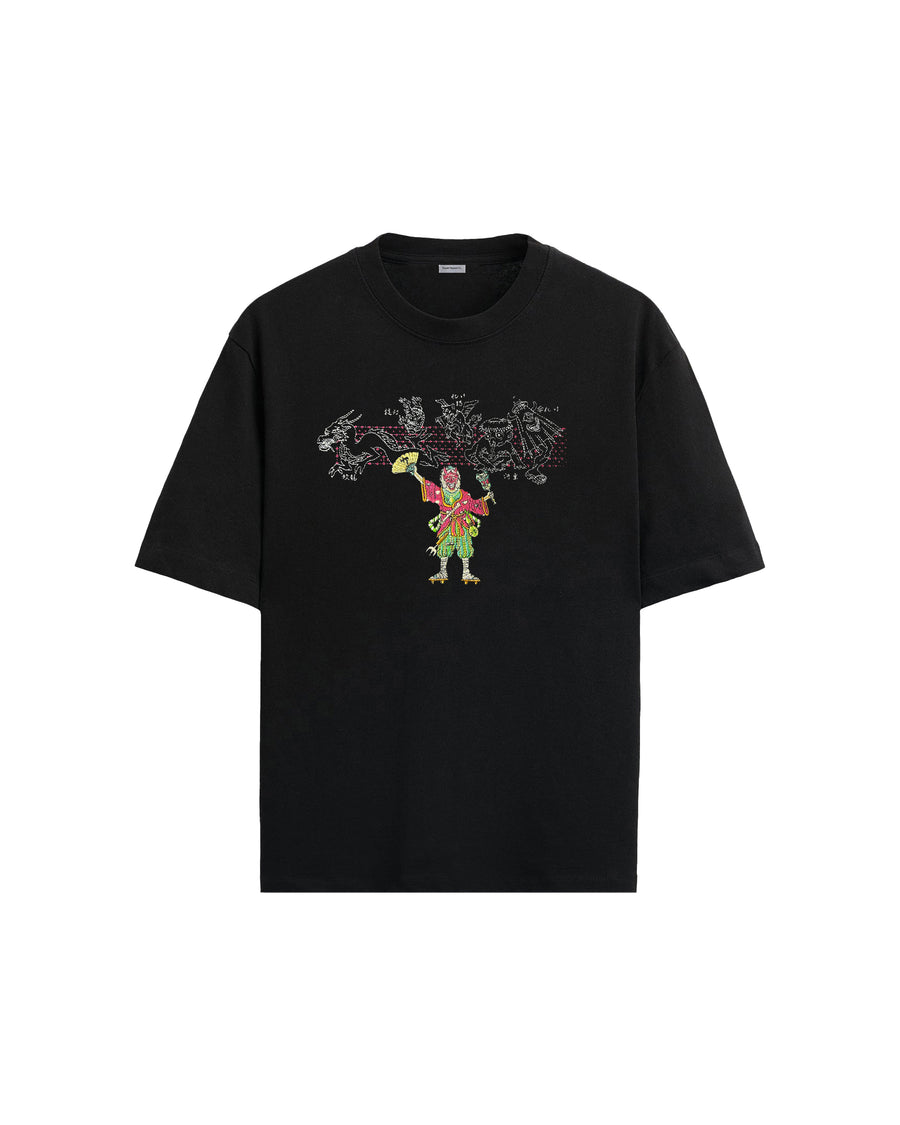 The Summoner T-Shirt tişört – yakın çekim detay | Voyant Apparel