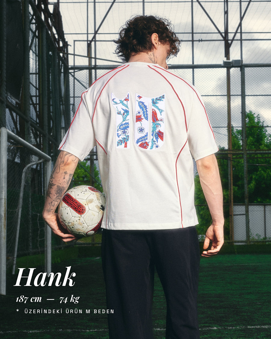 Türkiye Jersey - Off White forma – yan görünüm | Voyant Apparel