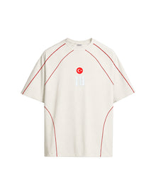 Türkiye Jersey - Off White forma – arkadan görünüm | Voyant Apparel