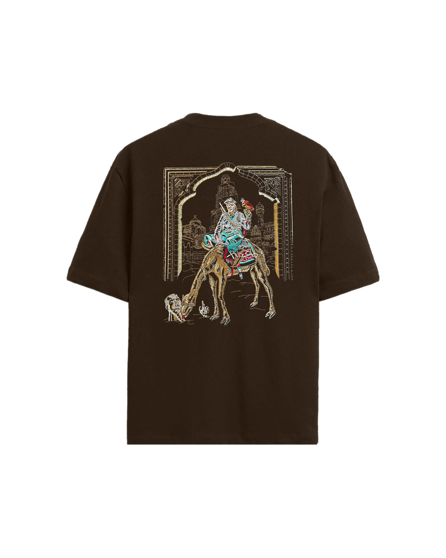 Tuareg T-Shirt - Kahverengi tişört – önden görünüm | Voyant Apparel