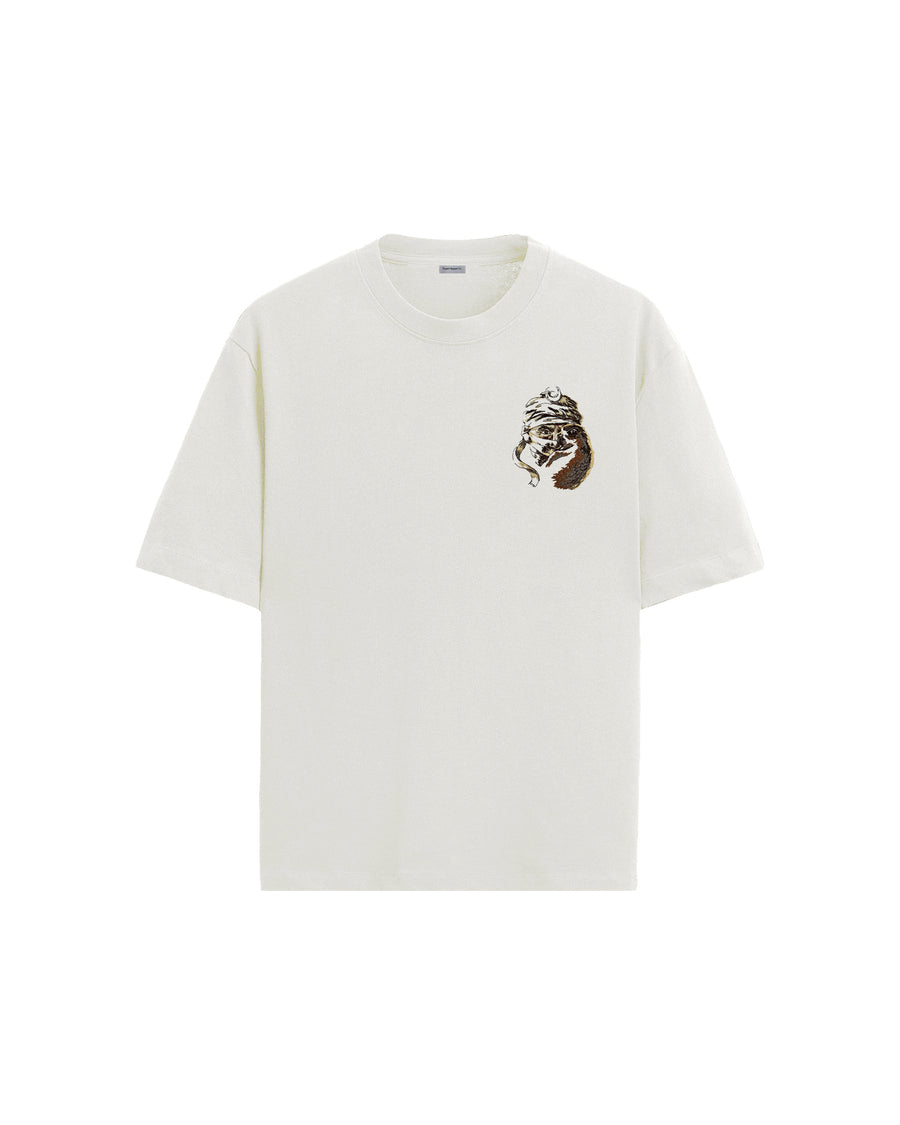 Tuareg T-Shirt - Off White tişört – arkadan görünüm | Voyant Apparel