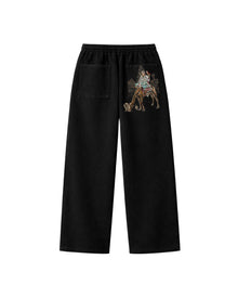 Tuareg Baggy Eşofman Altı - Siyah – önden görünüm | Voyant Apparel