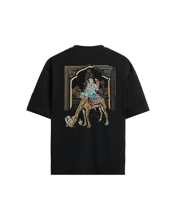 Tuareg T-Shirt - Siyah tişört – önden görünüm | Voyant Apparel
