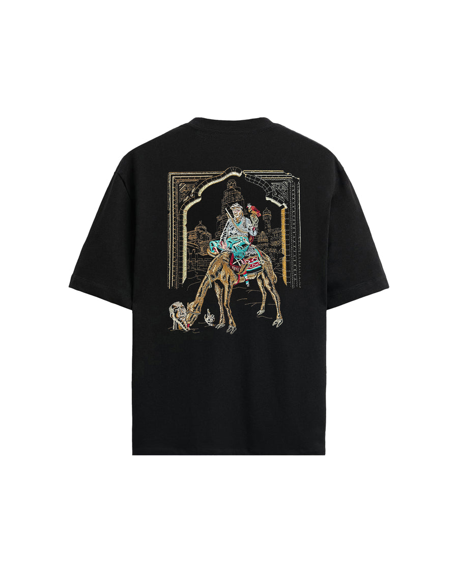 Tuareg T-Shirt - Siyah tişört – önden görünüm | Voyant Apparel