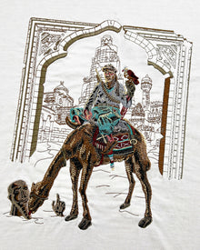 Tuareg T-Shirt - Off White tişört – detay görünümü | Voyant Apparel