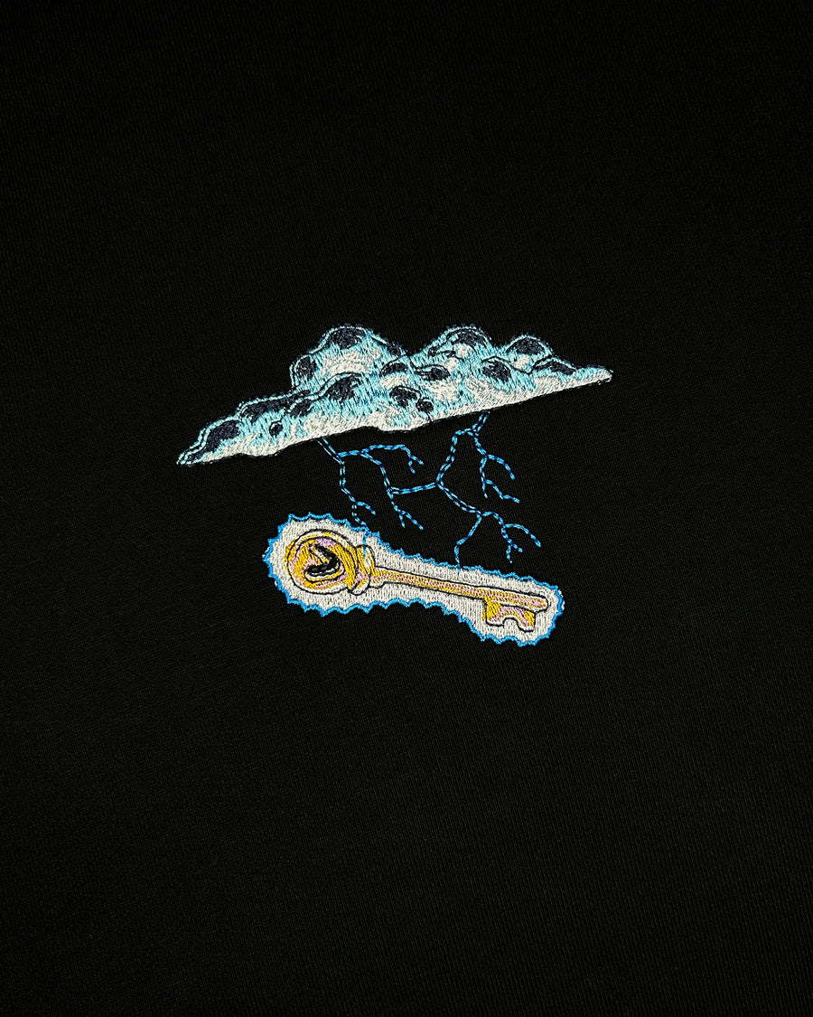 Voltage Hoodie – model üzerinde görünüm | Voyant Apparel