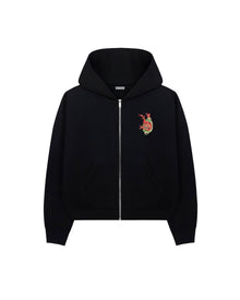 The Ritual Zip-Up fermuarlı sweatshirt – arkadan görünüm | Voyant Apparel